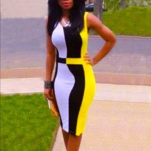 Yellow Bodycon Dress